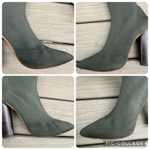 Yeezy Season 2 Knit Sock Ankle Military Boots in Dark Olive size 39 - Picture 13 of 16